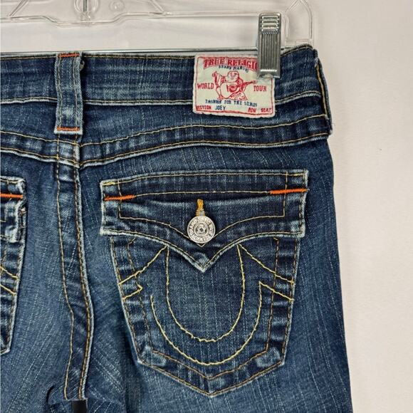 Womens True Religion Joey Low Rise Flare Jean Size 27 Vintage Iconic Classic - Picture 5 of 6
